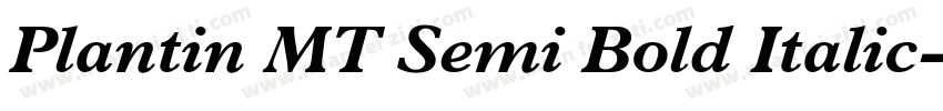 Plantin MT Semi Bold Italic字体转换